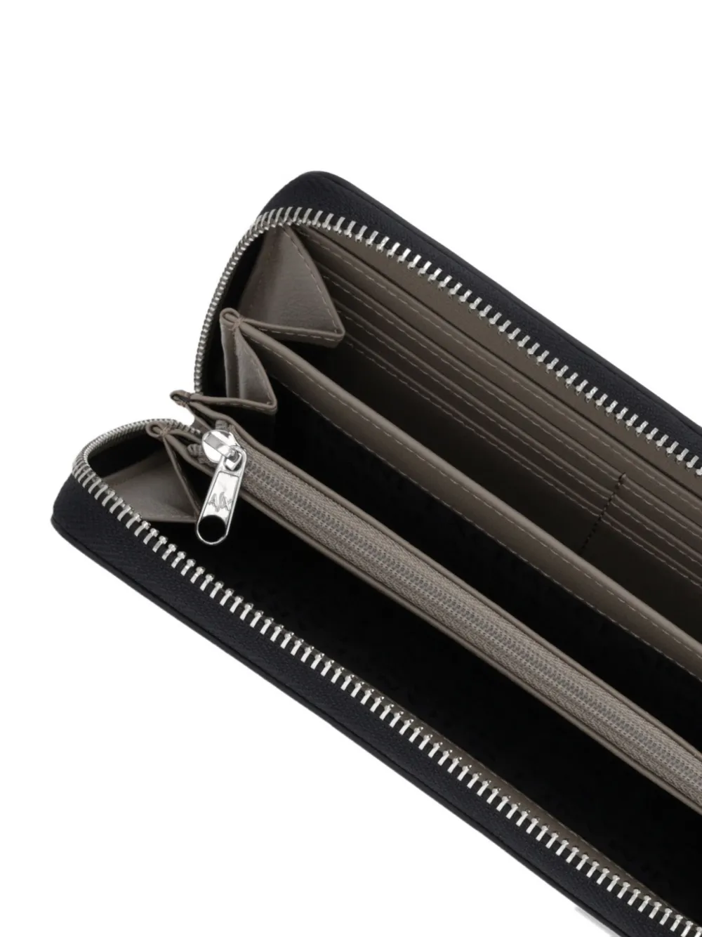 Armani Exchange Portemonnee met logoplakkaat Beige