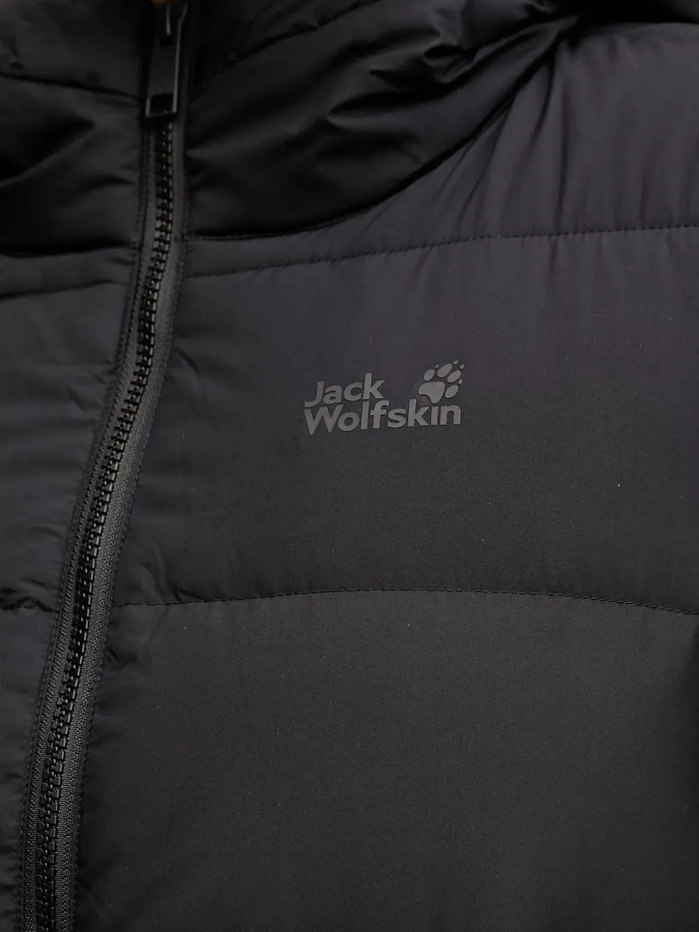 JACK WOLFSKIN Frozen Palace jas met ritssluiting en capuchon Zwart