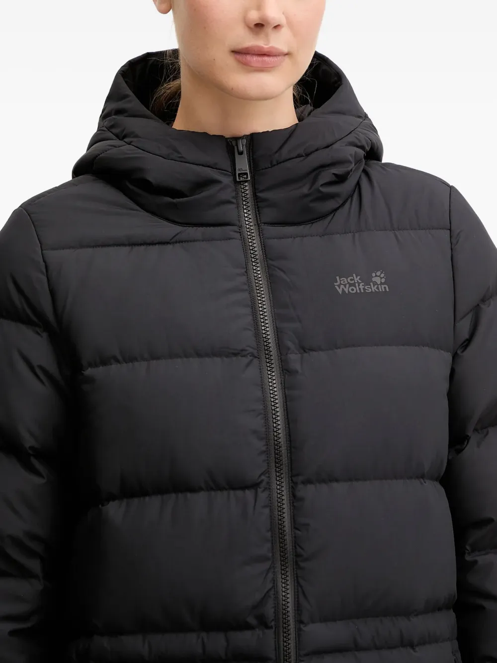 JACK WOLFSKIN Frozen Palace jas met ritssluiting en capuchon Zwart
