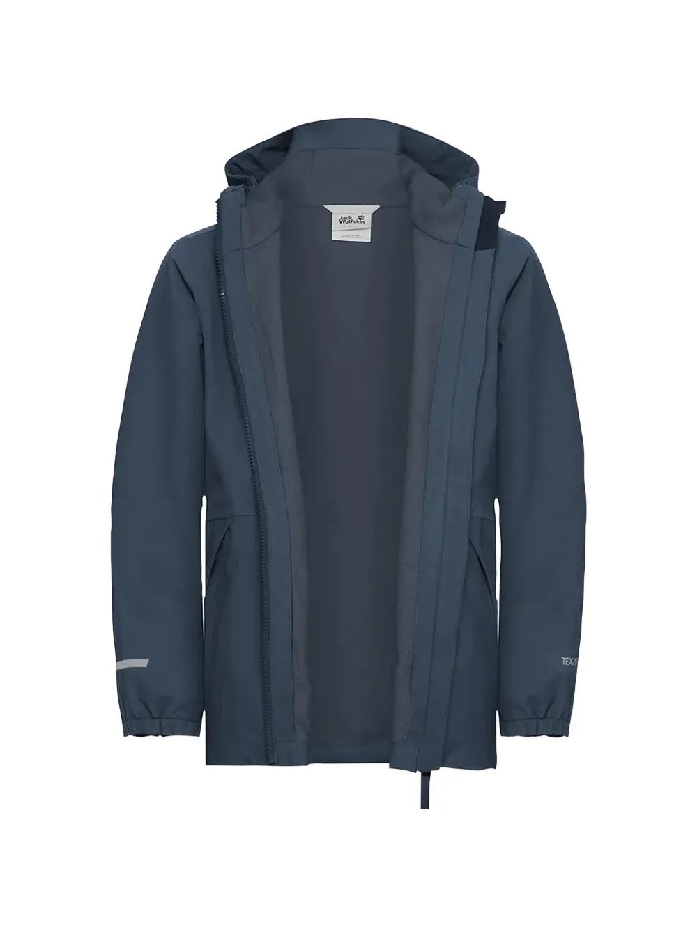  Jack Wolfskin Hooded Zip Jacket - Blue 