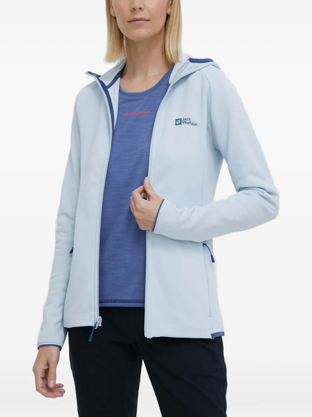 JACK WOLFSKIN Baiselberg hooded zip hoodie - Blu