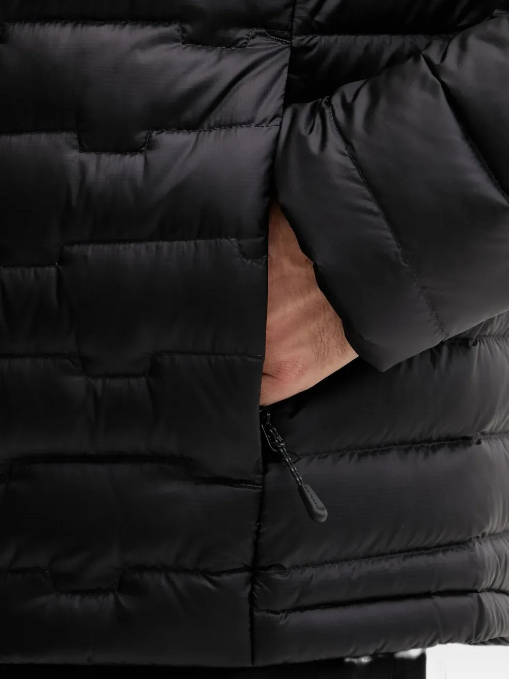 JACK WOLFSKIN Passamani gewatteerd trainingsjack met ritssluiting Zwart