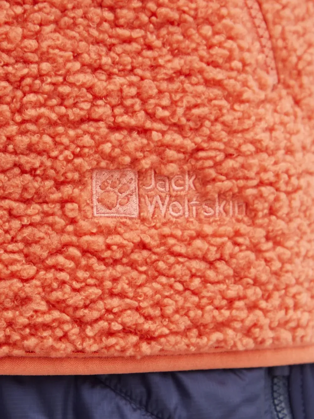 Jack Wolfskin Logo-embroidery Fleece Vest In Orange