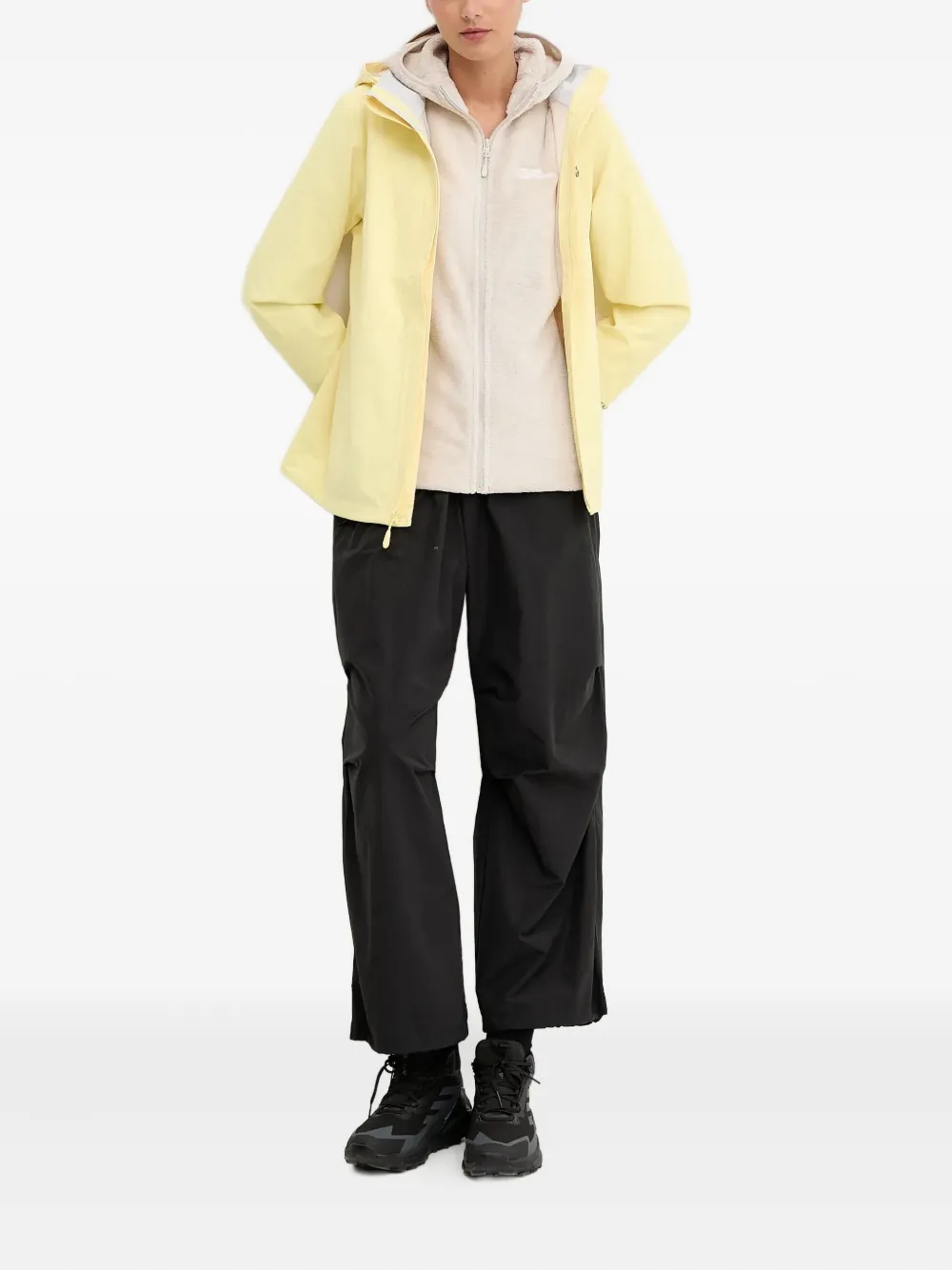 JACK WOLFSKIN Rotwand zip-up hoodie - Beige