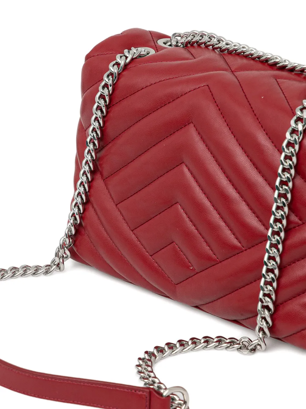  Armani Exchange Logo-plaque Quilted Cross Body Bag - Red 