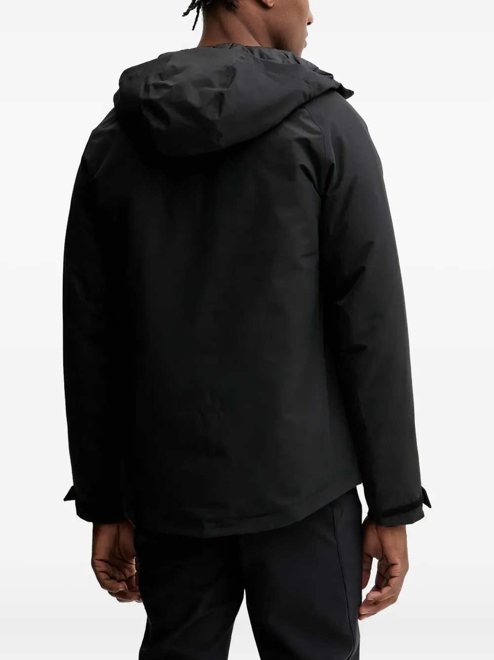 JACK WOLFSKIN Icecape trainingsjack met capuchon en ritssluiting Zwart