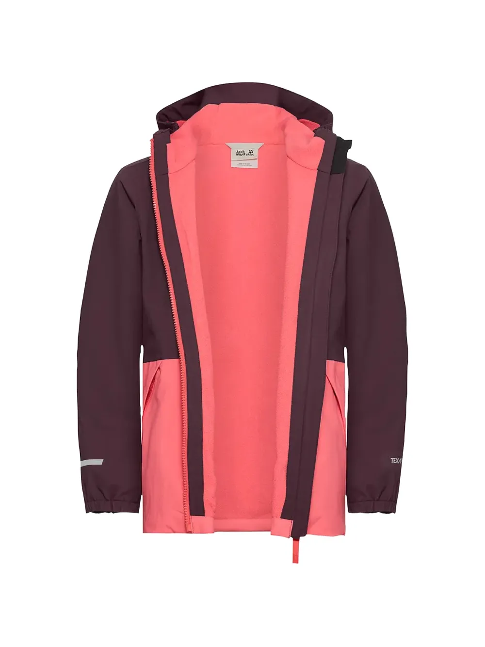 JACK WOLFSKIN Jas met capuchon Paars