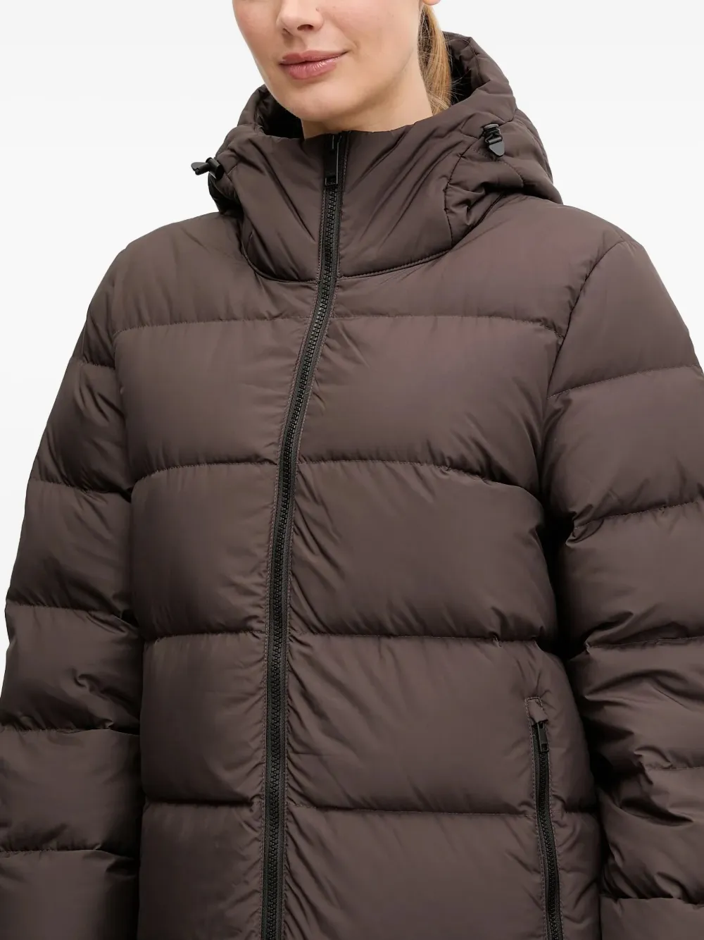JACK WOLFSKIN Frozen Palace gewatteerde jas met capuchon Bruin