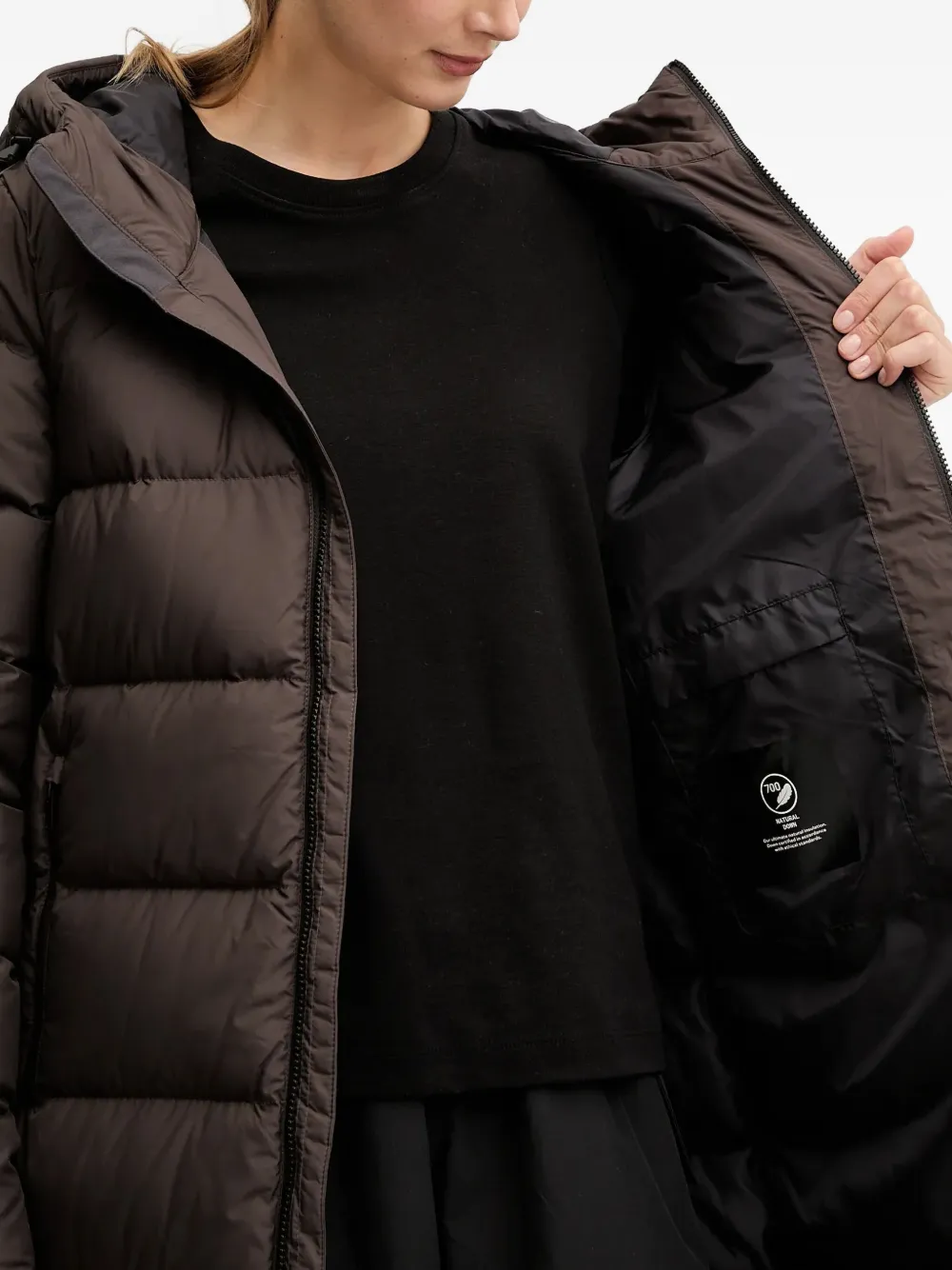 JACK WOLFSKIN Frozen Palace gewatteerde jas met capuchon Bruin