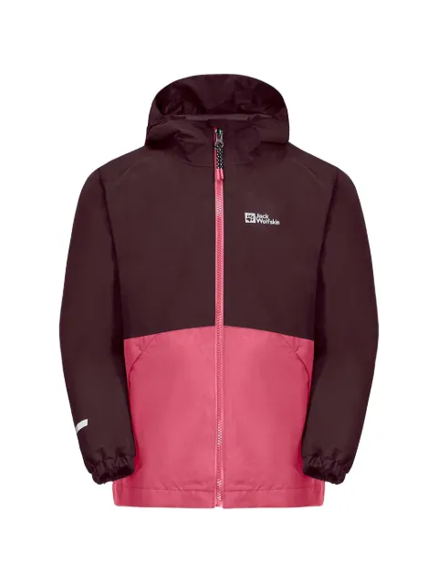 JACK WOLFSKIN two-tone hooded jacket