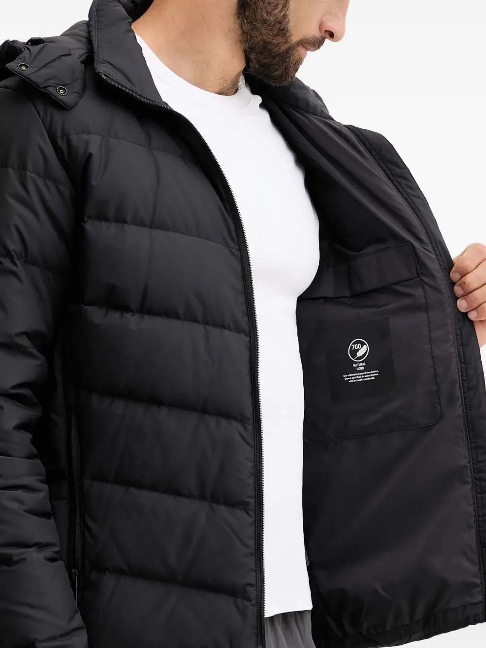 JACK WOLFSKIN Colonius jack met capuchon en ritssluiting Zwart