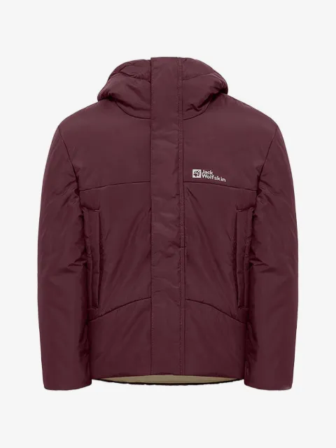 JACK WOLFSKIN hooded logo jacket