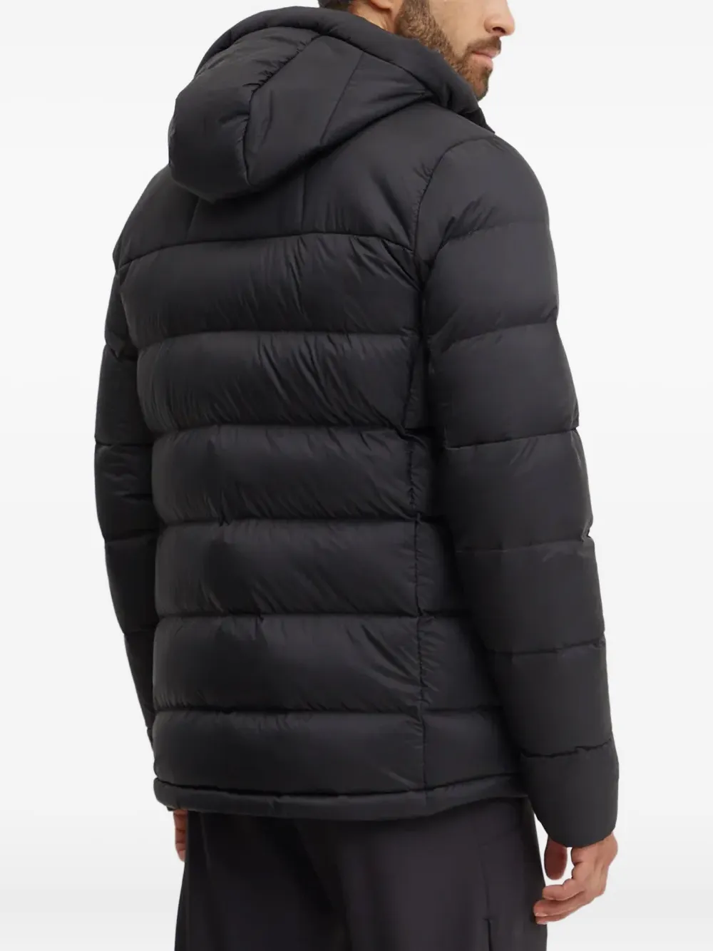 JACK WOLFSKIN Nebelhorn gewatteerd trainingsjack met capuchon Zwart