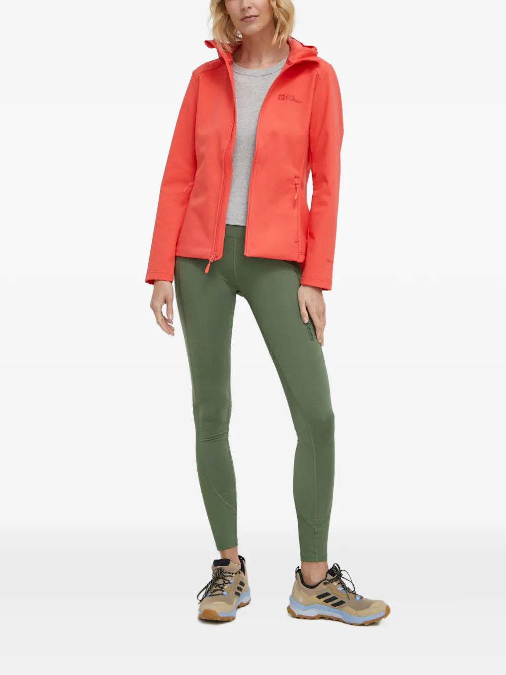 JACK WOLFSKIN Bornberg jack met capuchon en rits Oranje