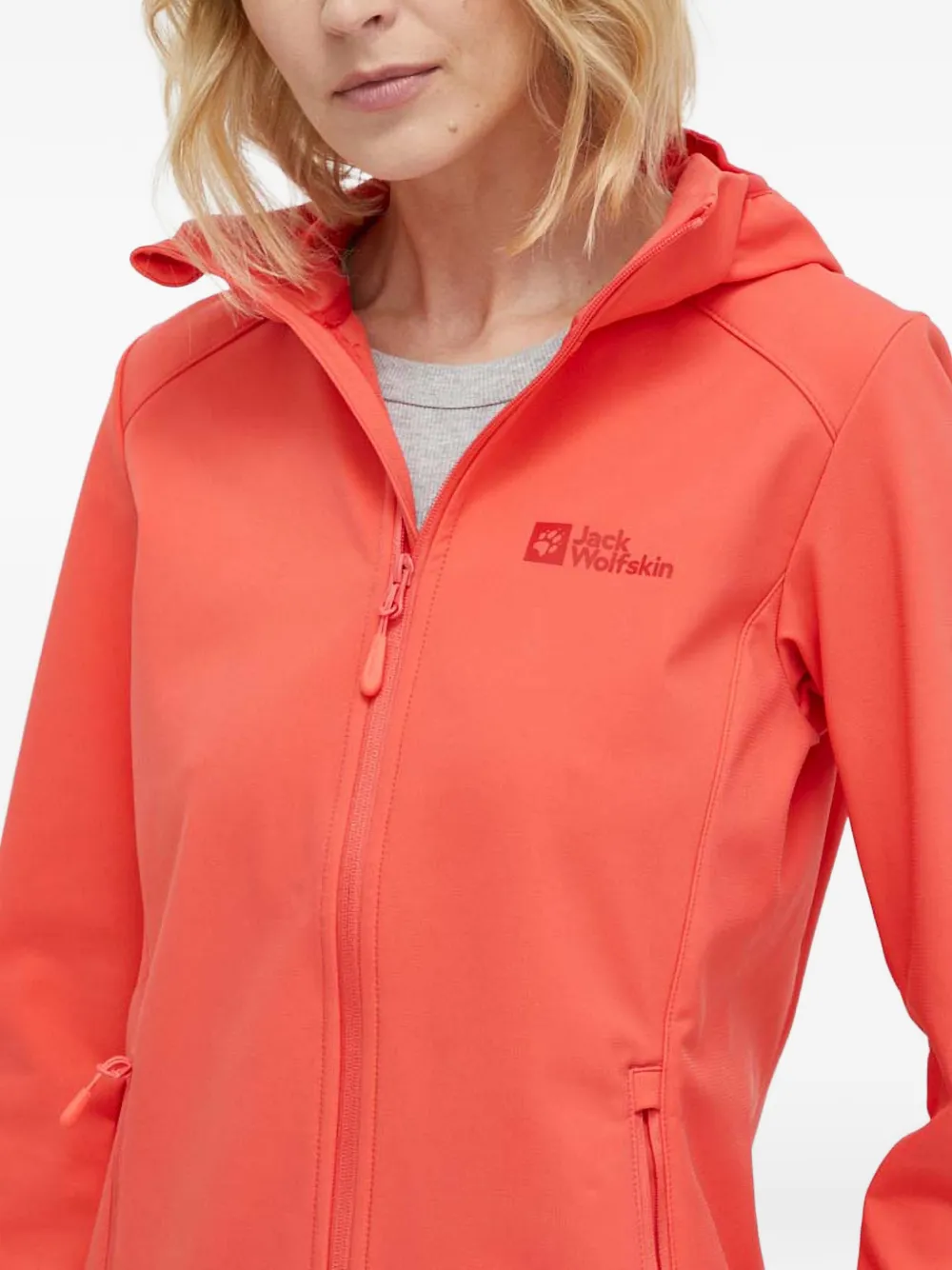 JACK WOLFSKIN Bornberg jack met capuchon en rits Oranje