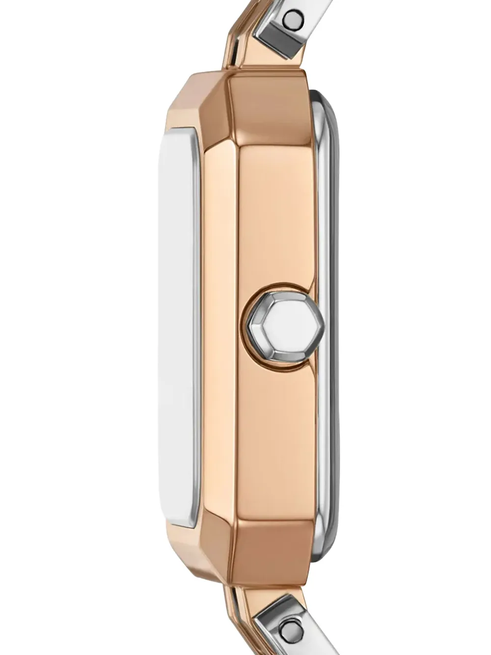 Armani Exchange Rechthoekig 27 mm horloge - Zilver