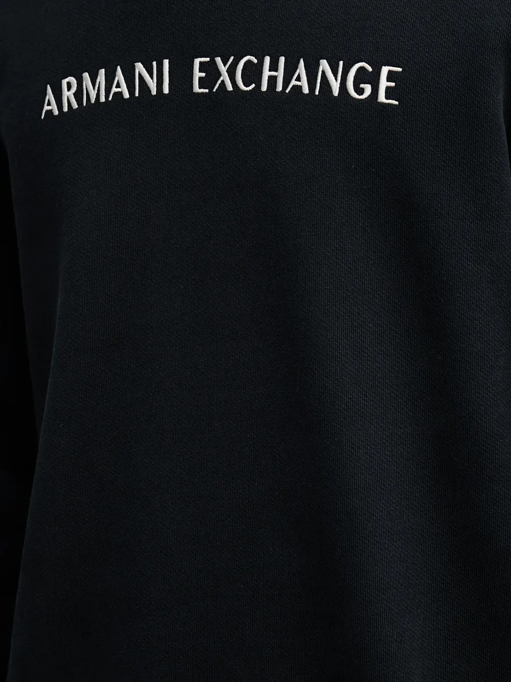Armani Exchange Sweater met logodetail en lange mouwen Blauw