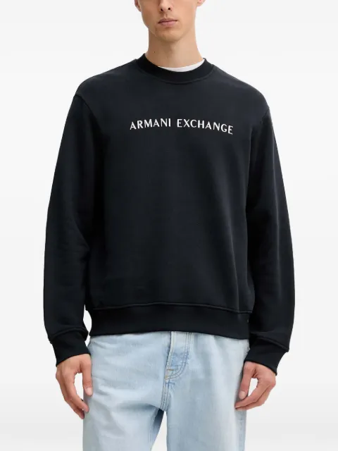 Armani Exchange long-sleeve logo-detail sweatshirt