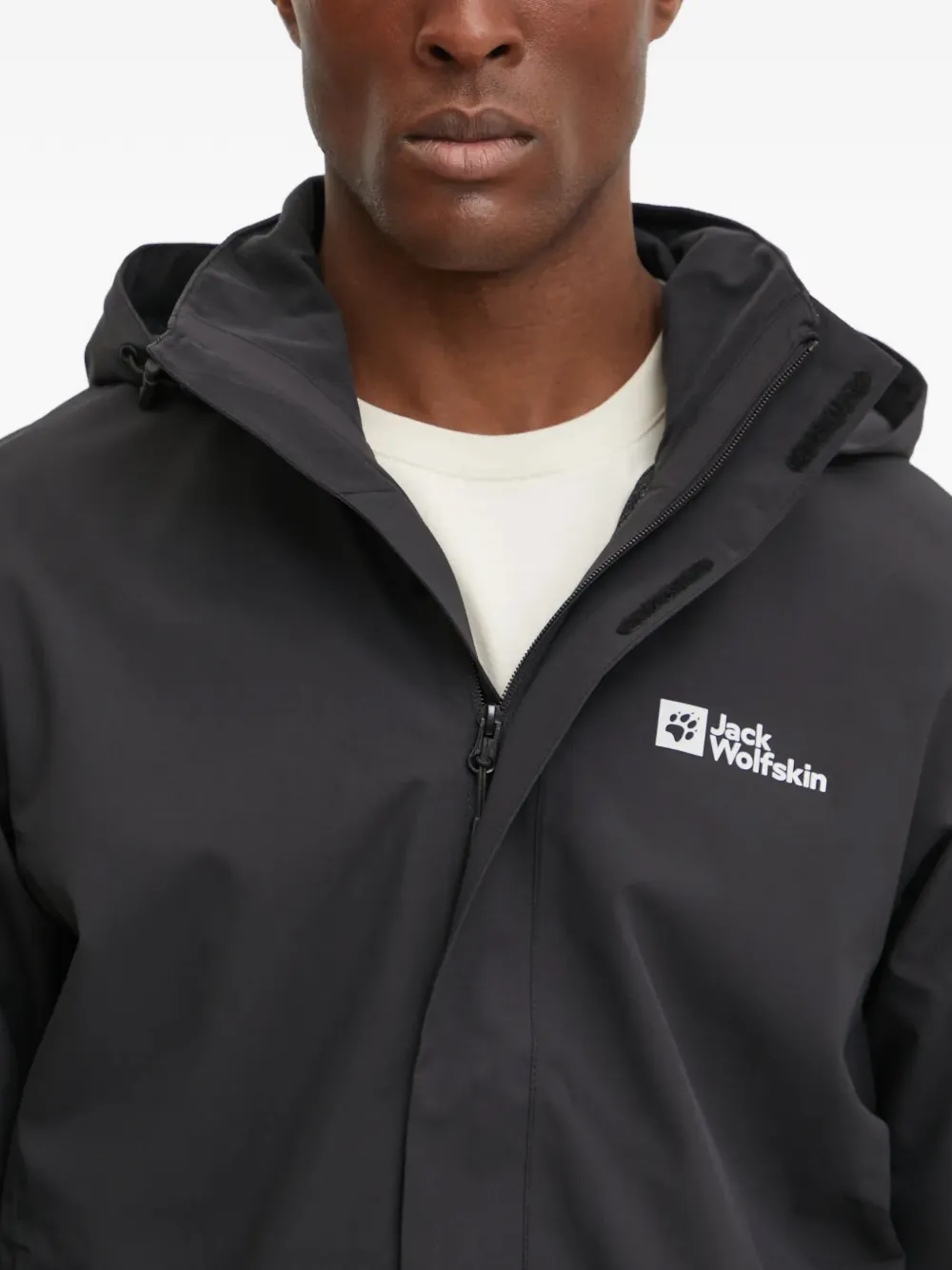 Logo Hooded Performance Jacket