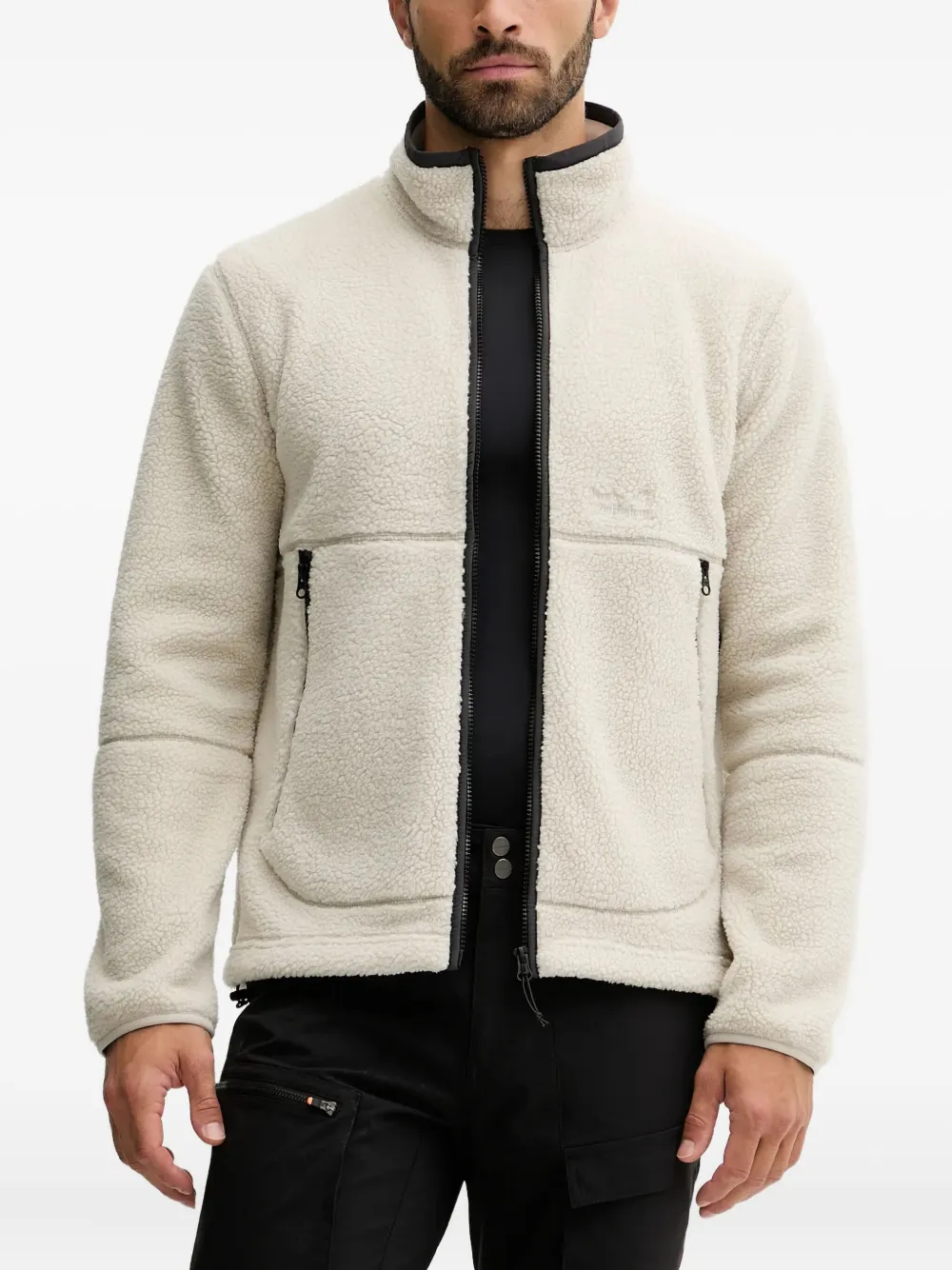JACK WOLFSKIN chamarra texturizada con cierre | blanco | Image 1