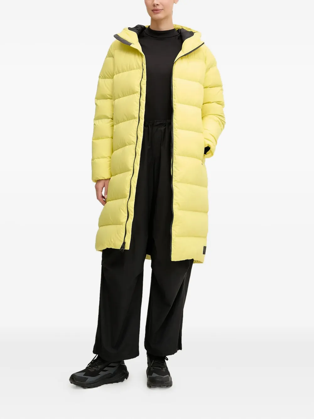 JACK WOLFSKIN Frozen Palace gewatteerde jas met capuchon - Geel