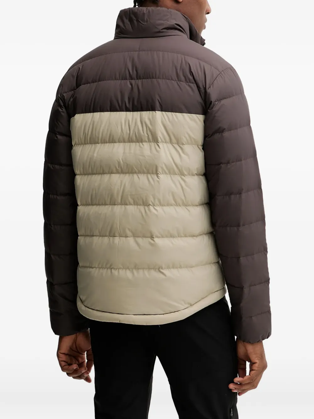 JACK WOLFSKIN Gewatteerd jack met colourblocking Bruin