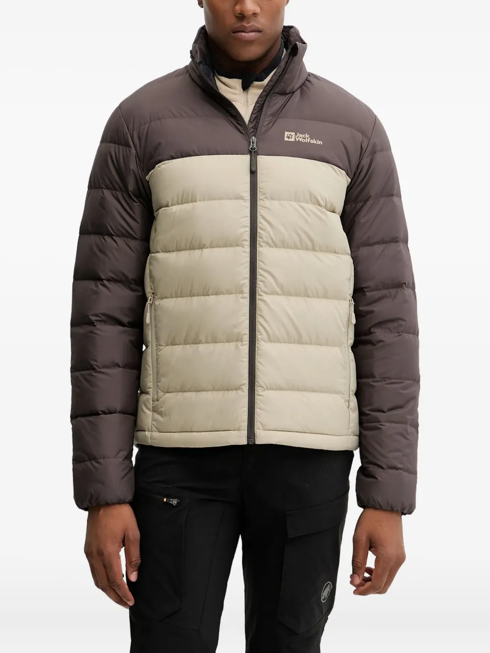 JACK WOLFSKIN colour-block padded jacket | Brown | Image 1