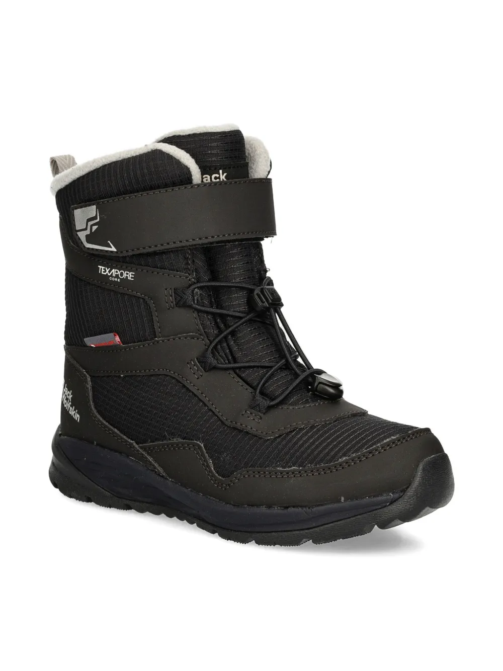 Jack Wolfskin Touch-strap Drawstring Boots In Black