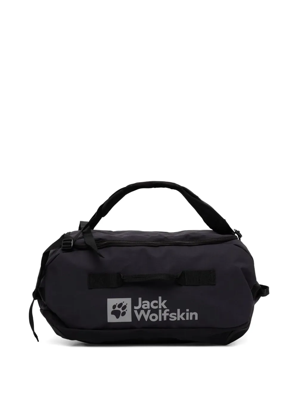Jack Wolfskin Duffle 45 Logo-print Luggage Bag In Black