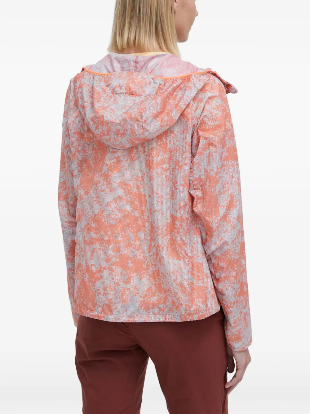  Jack Wolfskin Prelight Hooded Printed Jacket - Orange 