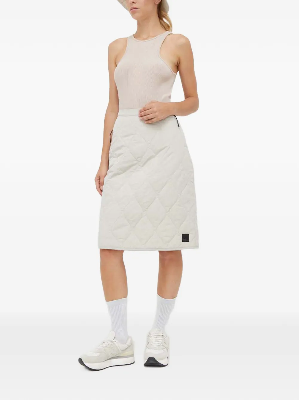  Jack Wolfskin Quilted Midi Skirt - Neutrals 