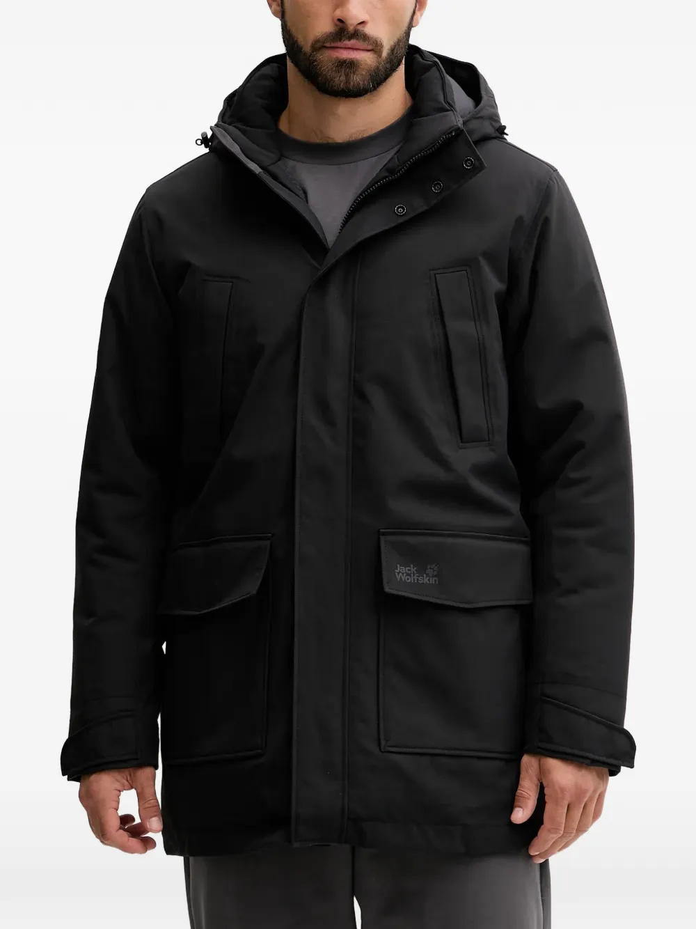 JACK WOLFSKIN Canyon hooded multi-pocket jacket - Noir JACK WOLFSKIN Canyon hooded multi-pocket jacket - Noir