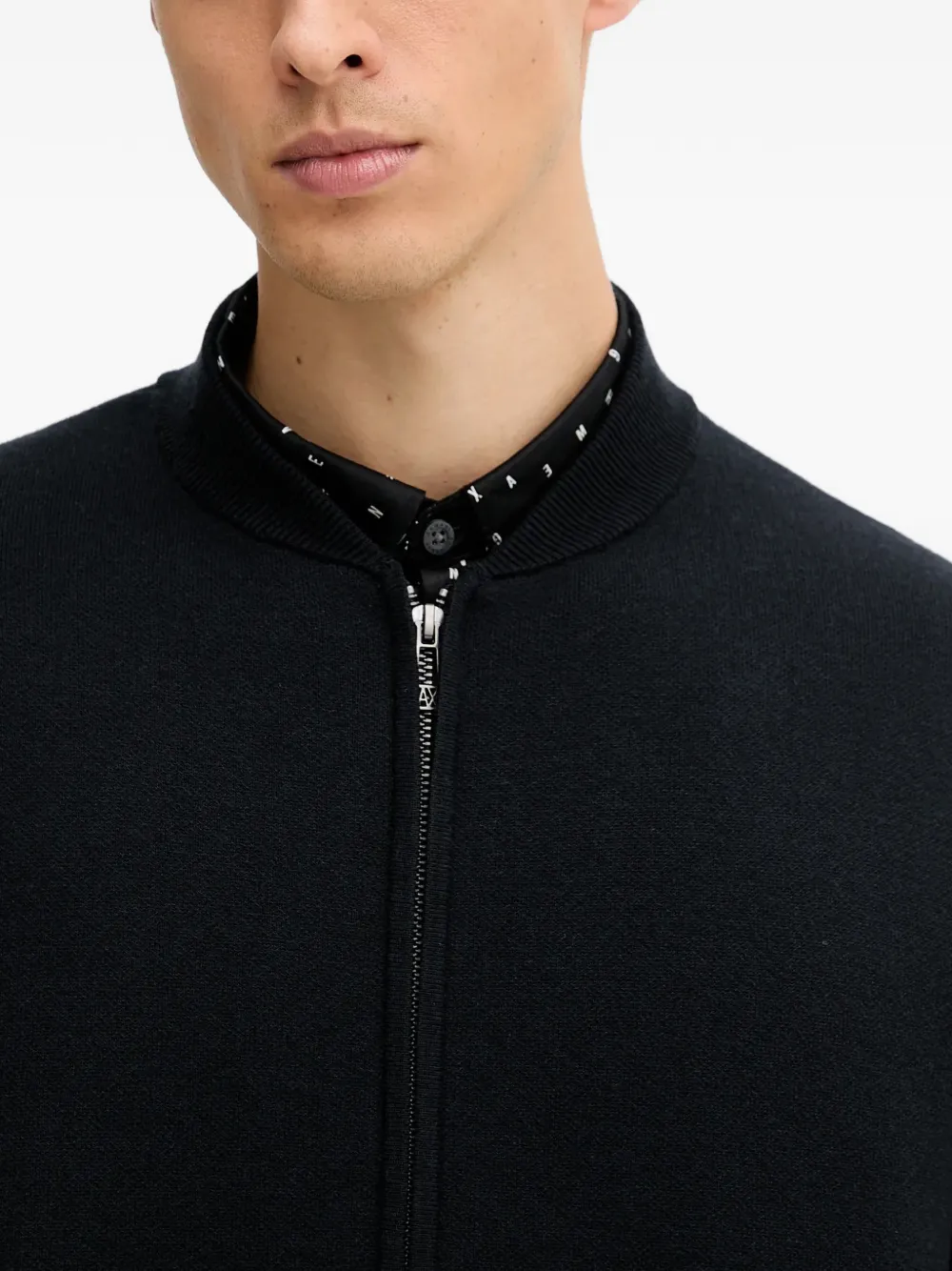 Armani Exchange Vest met rits Blauw