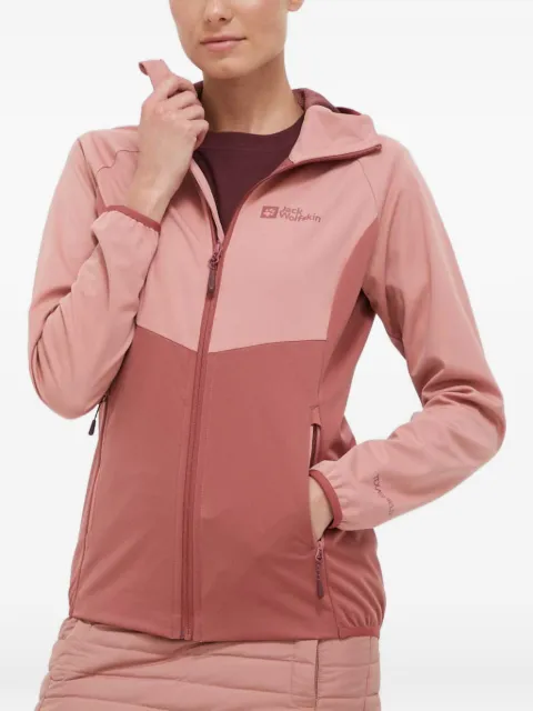 JACK WOLFSKIN hooded colour-block jacket
