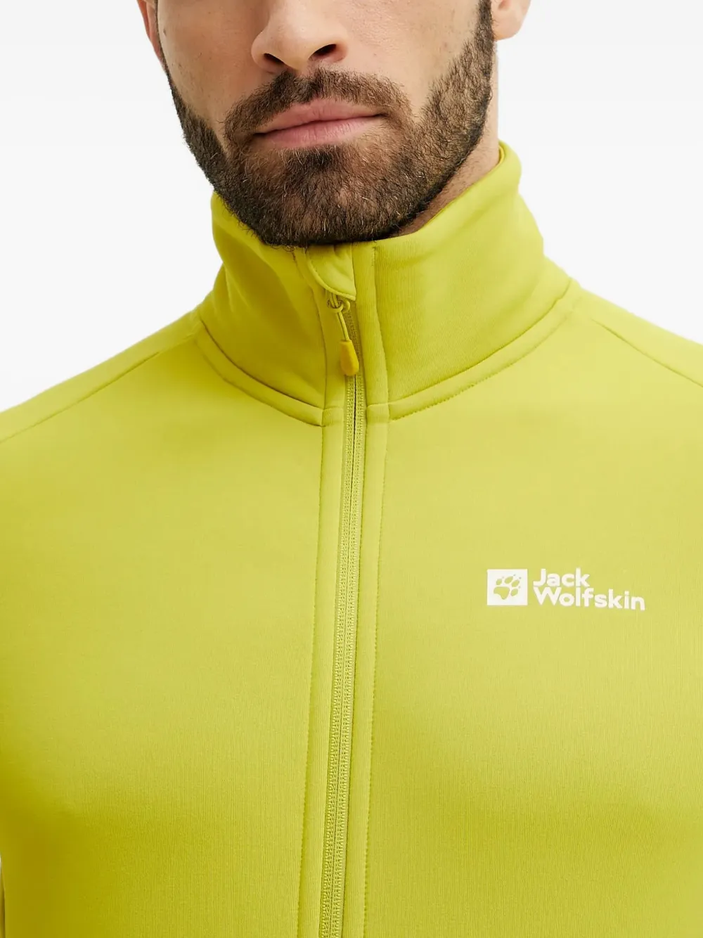 JACK WOLFSKIN Sweater met rits Geel