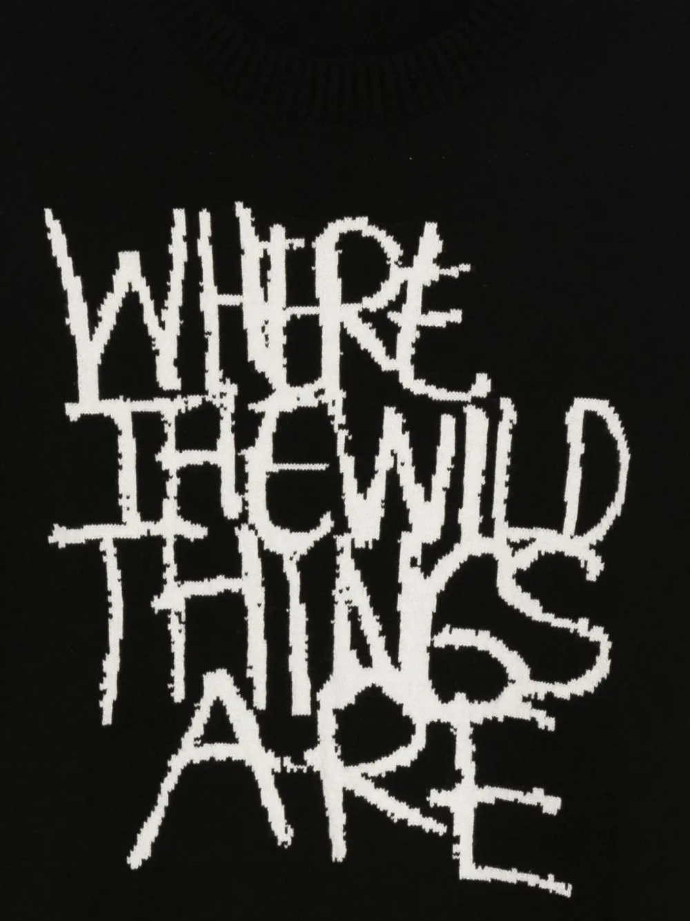 sacai Trui met tekst Zwart