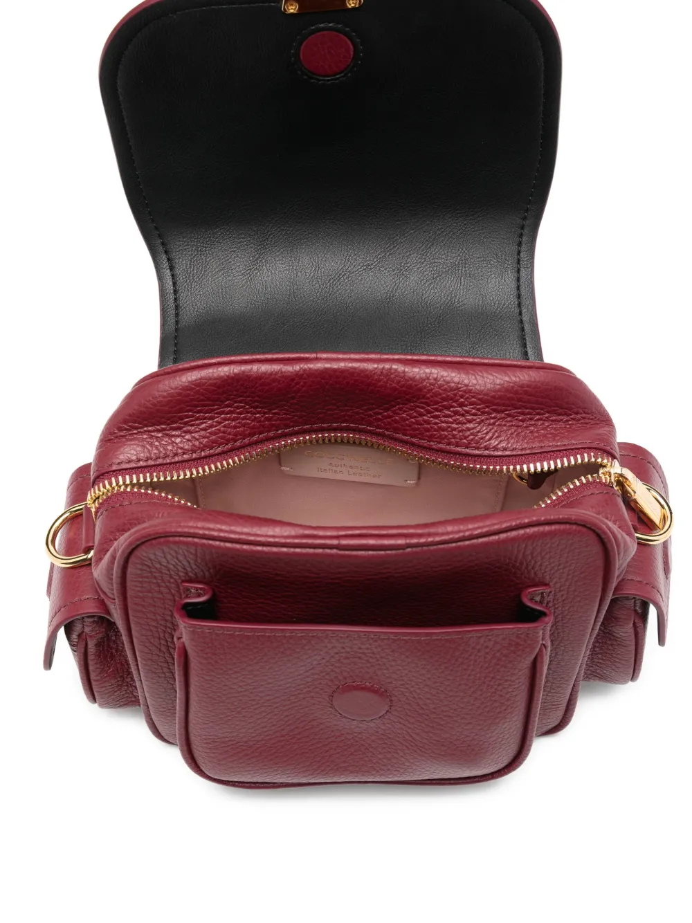 Coccinelle Crossbodytas met gesp Rood