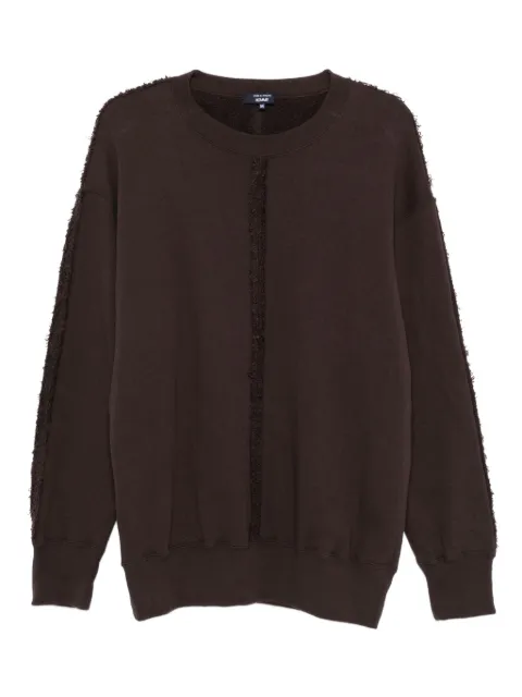 Comme des Garçons Homme frayed-detail panelled sweatshirt