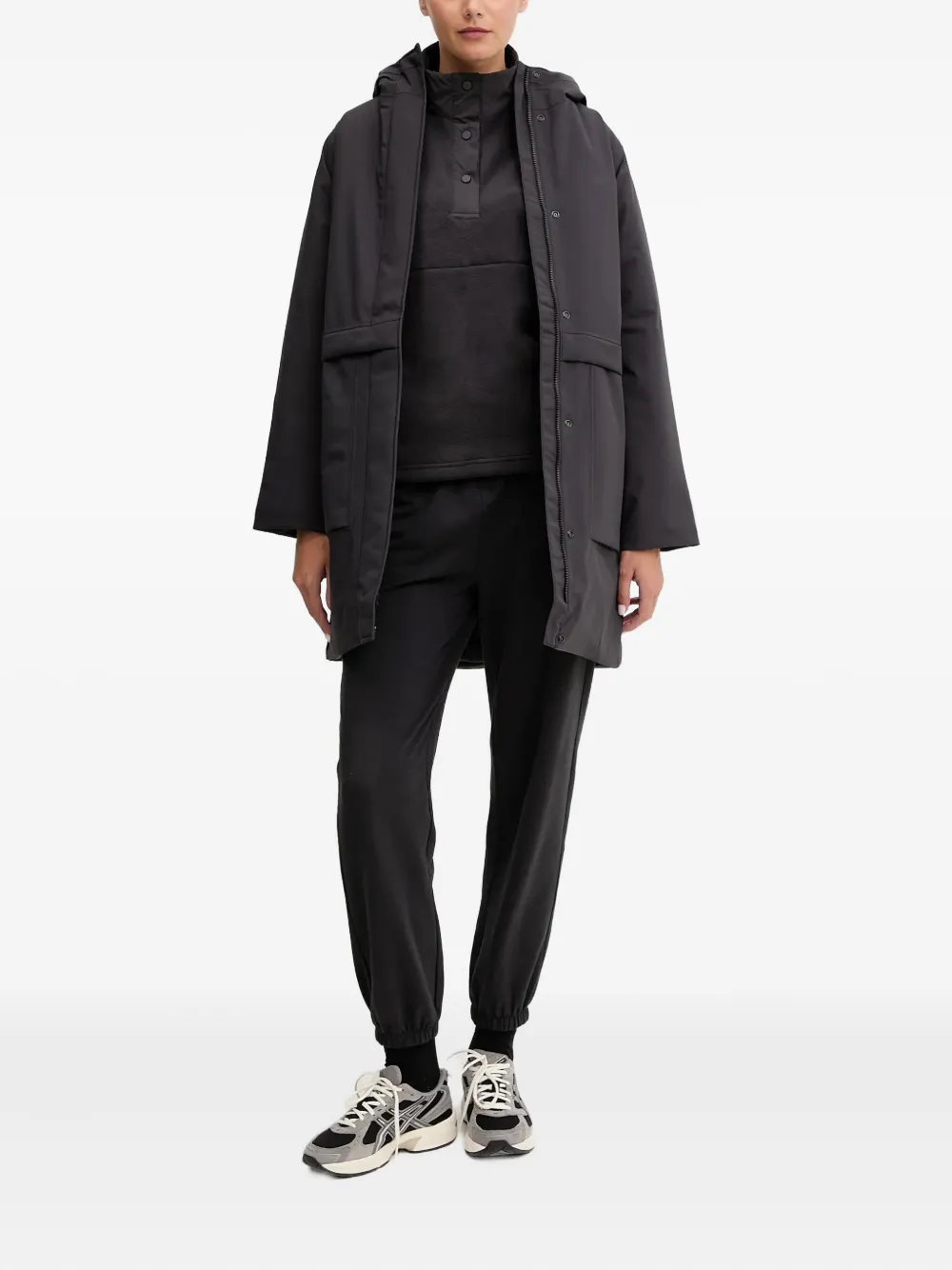 JACK WOLFSKIN Wintertide hooded coat - Zwart