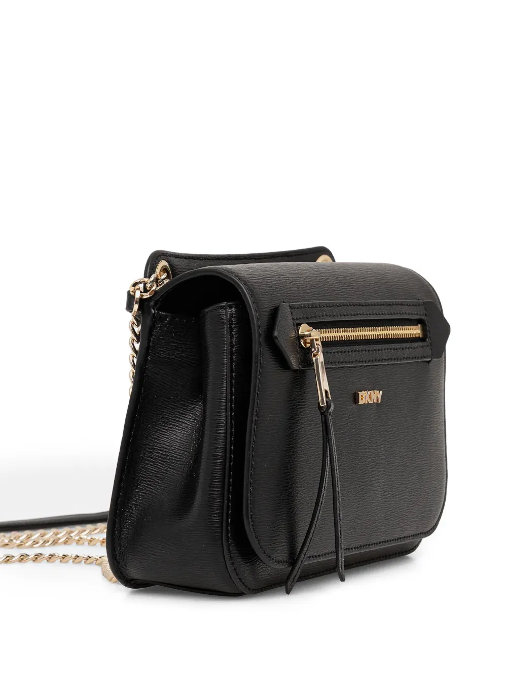 DKNY Bryant crossbodytas met rits en ketting Zwart