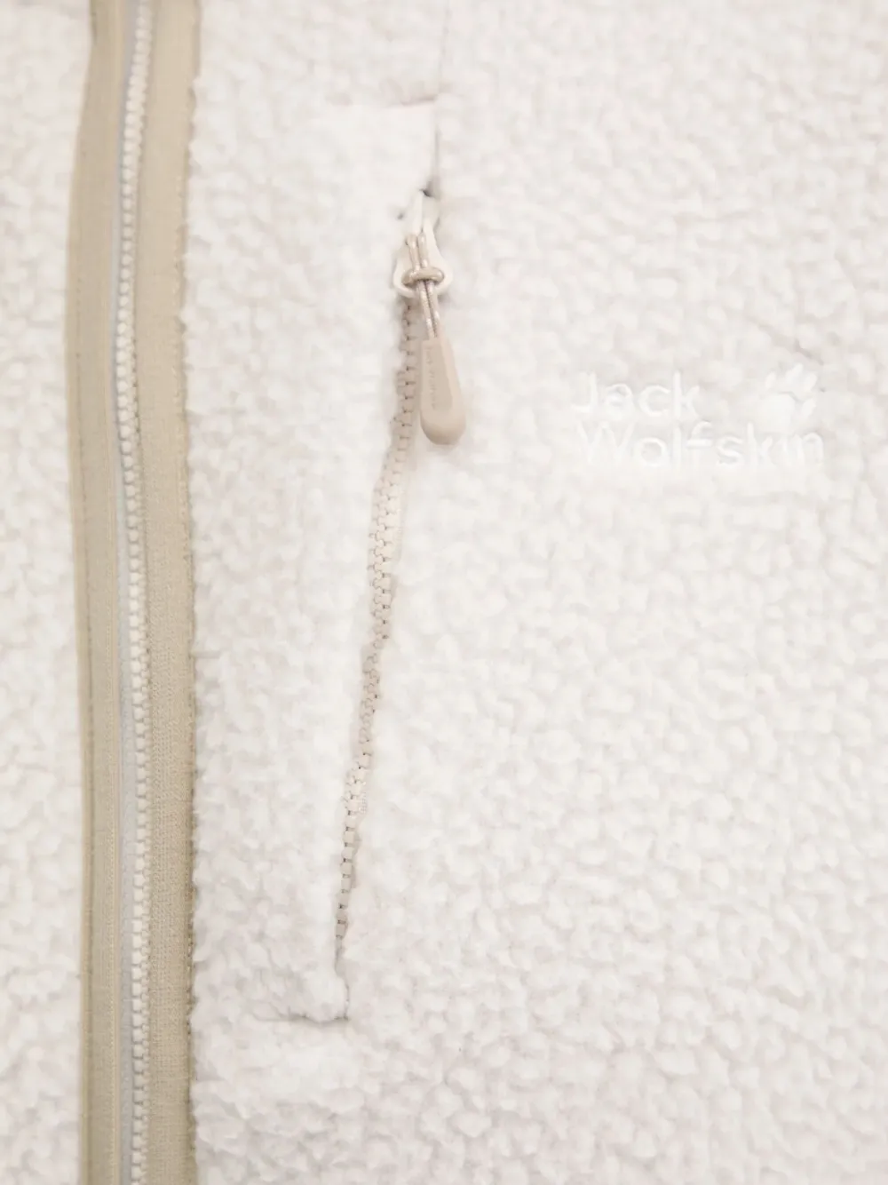 Jack Wolfskin Hooded Zip Sweatershirt In Neutral
