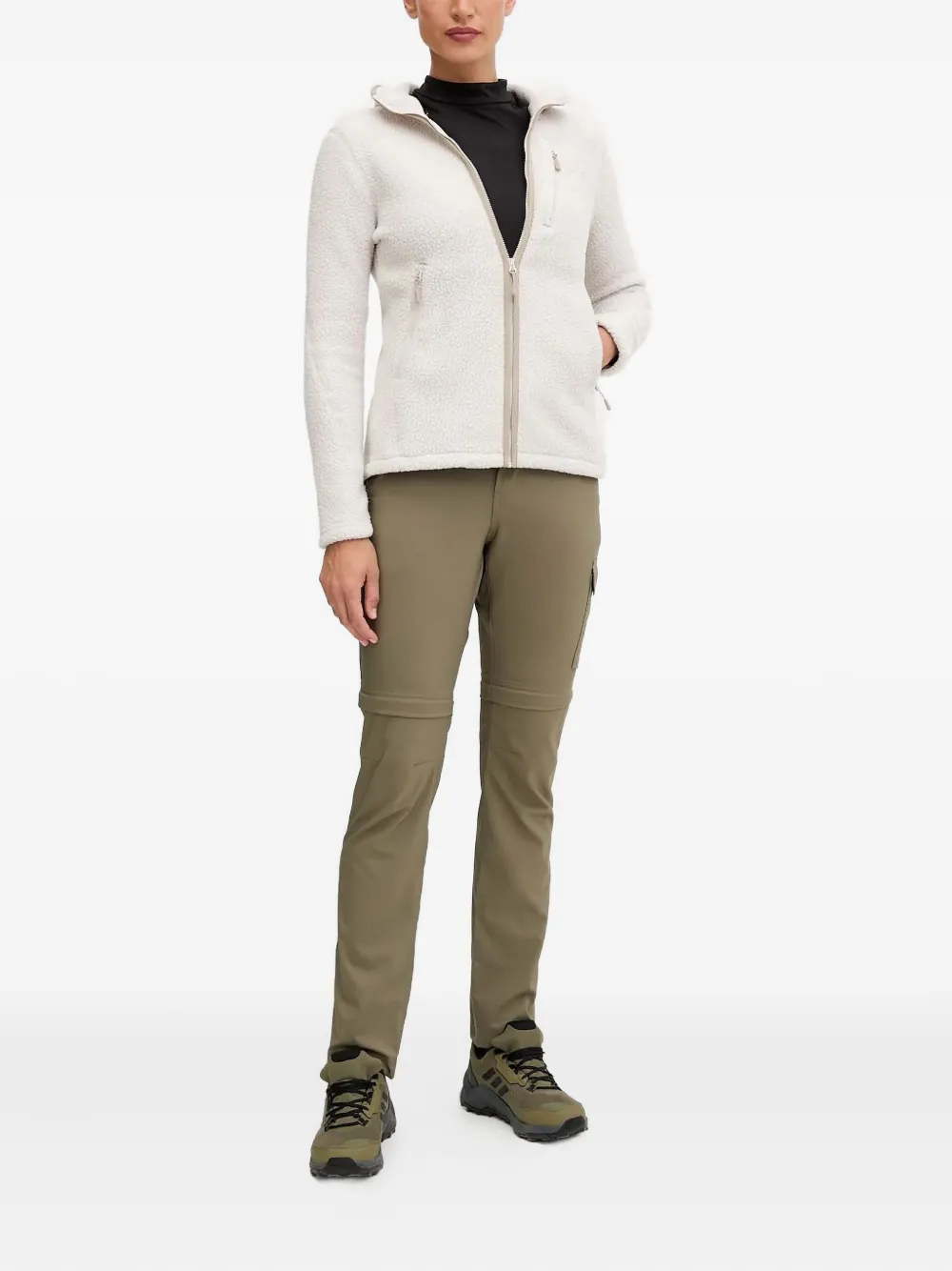 JACK WOLFSKIN hooded zip sweatershirt - Beige