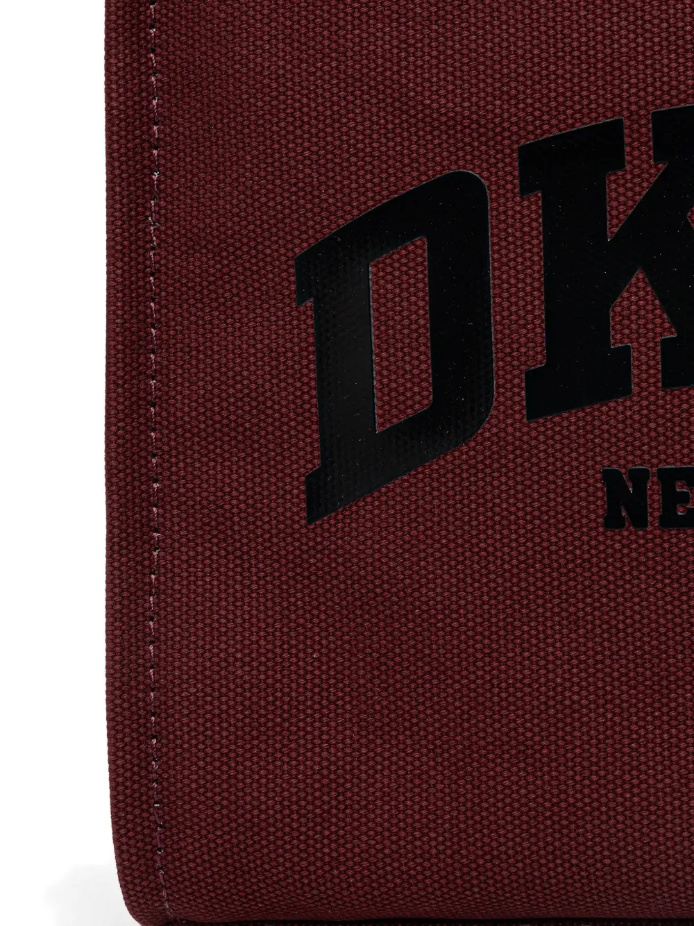 Dkny Medium Hadlee Logo-print Tote Bag In Burgundy