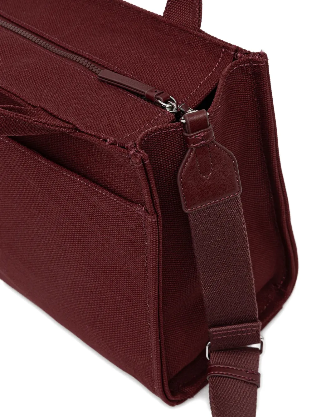 Dkny Medium Hadlee Logo-print Tote Bag In Burgundy