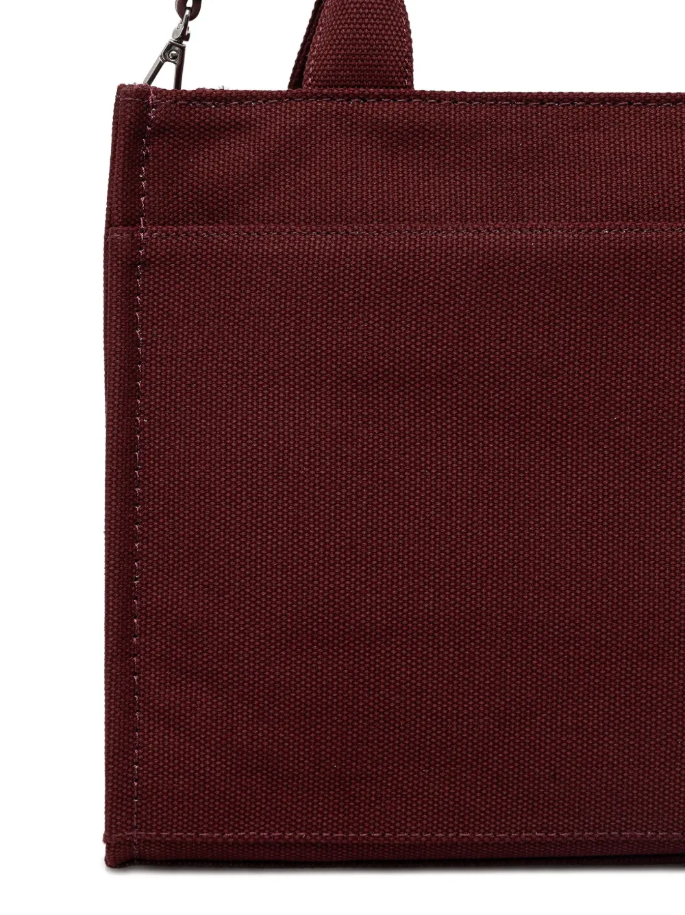 Dkny Medium Hadlee Logo-print Tote Bag In Burgundy