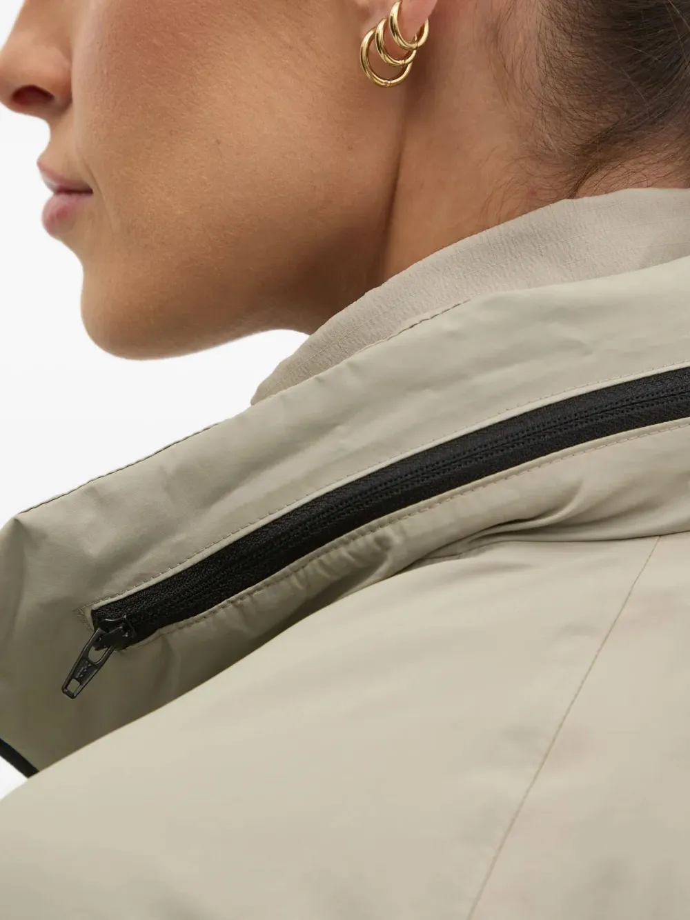 Jack Wolfskin Wellsee Hooded Trench Coat In Gray