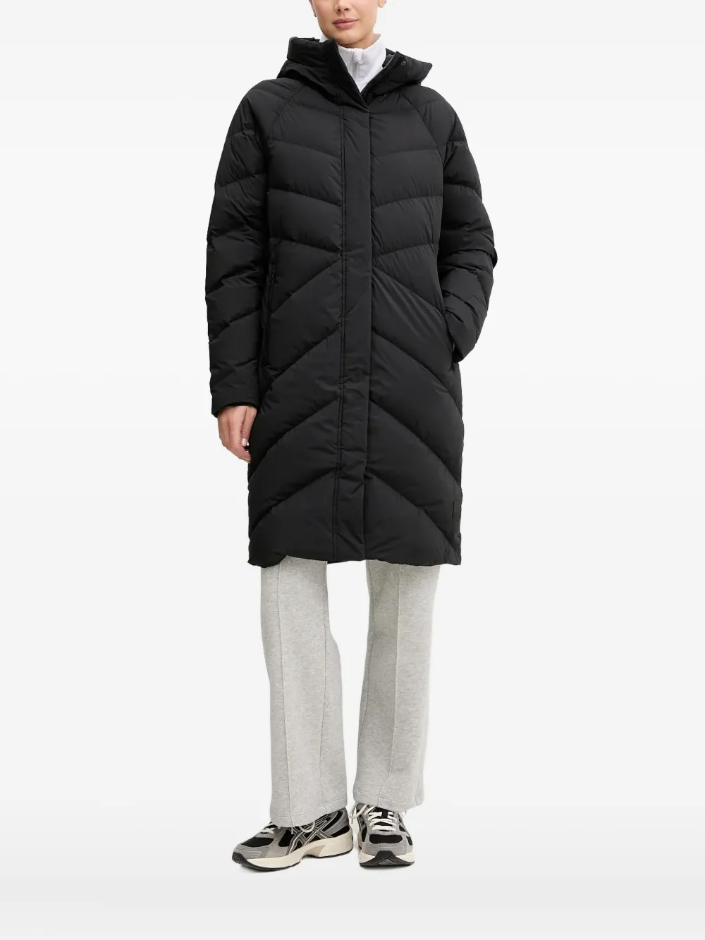 JACK WOLFSKIN Marienplatz quilted hooded coat - Nero