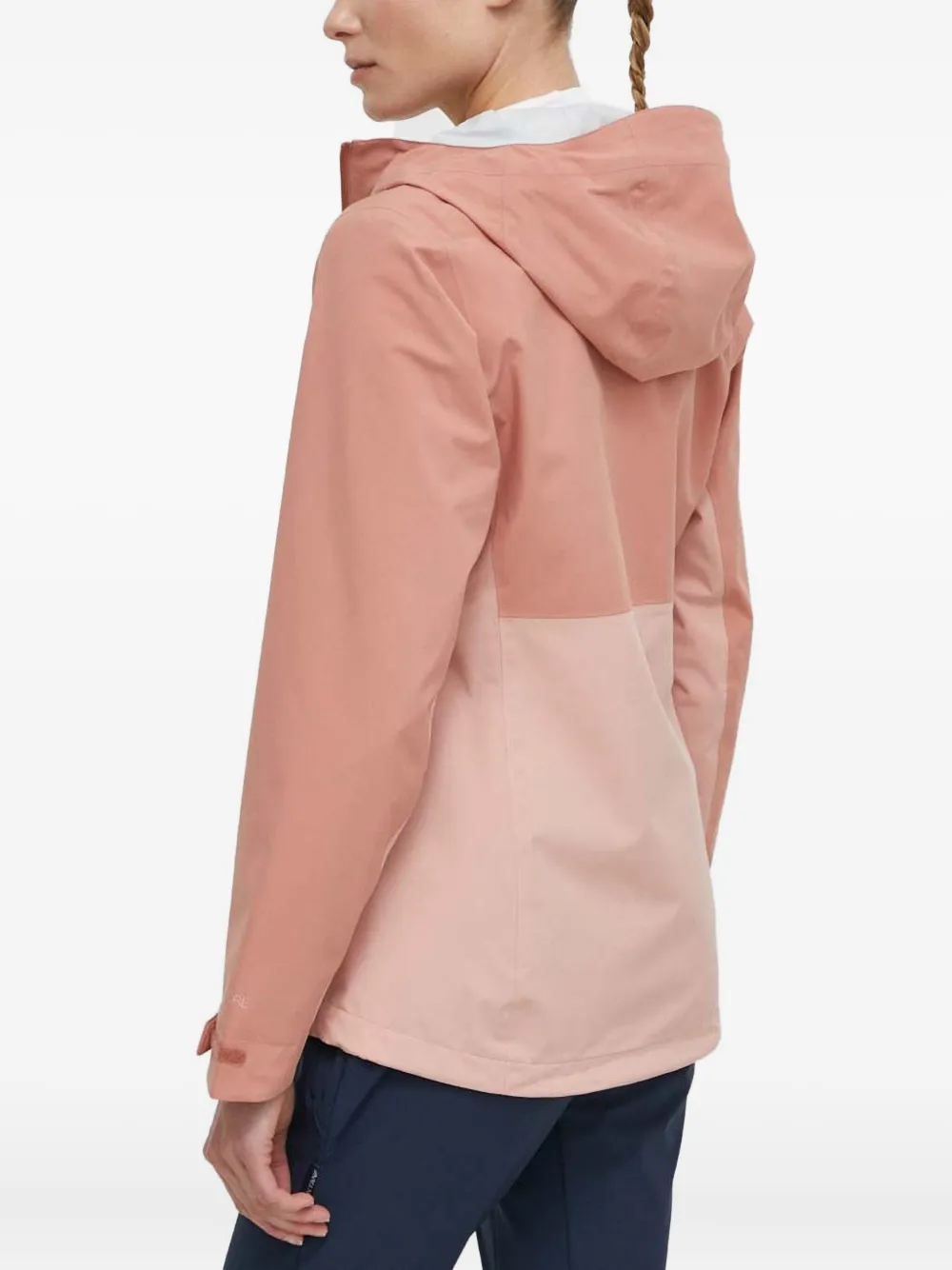 Jack Wolfskin Weiltal Hooded Colour-block Performance Jacket In Pink