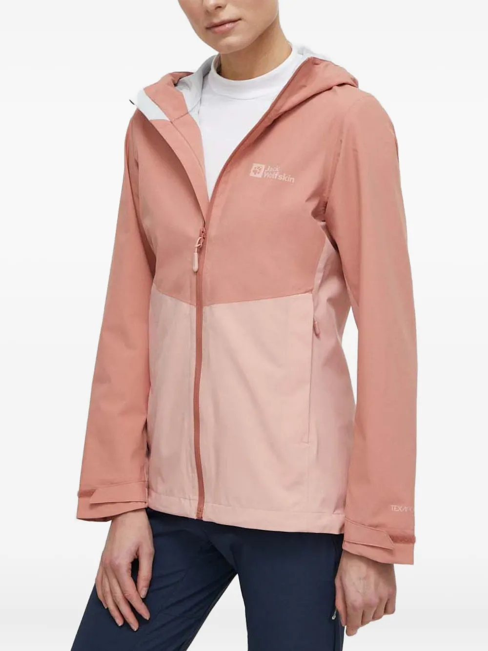 JACK WOLFSKIN Weiltal hooded colour-block performance jacket | Pink | Image 1