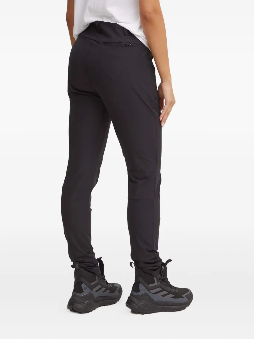 Jack Wolfskin Black Logo-print Performance Trousers In Blue